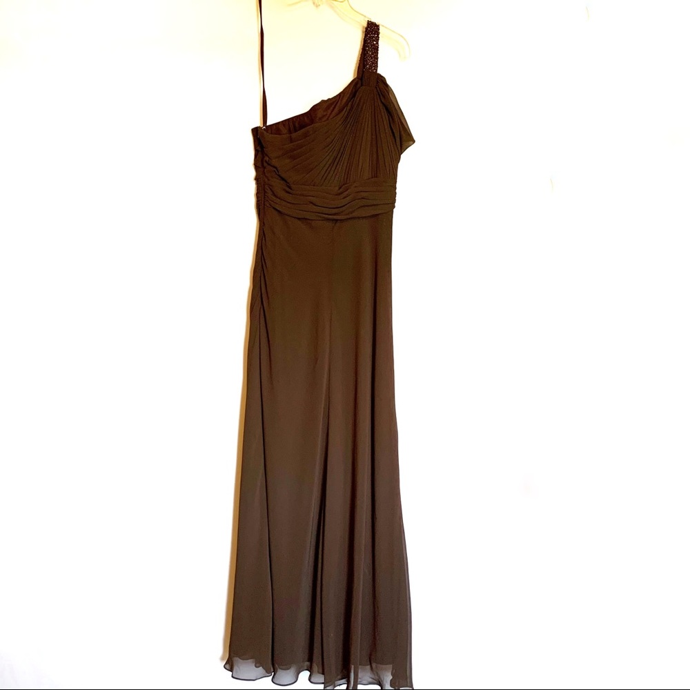 Bari Jay One Sleeve Evening Gown- Prom/Bridesmaid